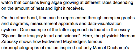 Review in Physics World - Infinite Instances: Studies and Images of Time by Olga Ast